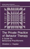 Private Practice of Behavior Therapy