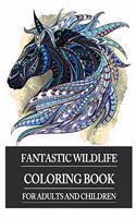 Fantastic wildlife coloring book for adults and children