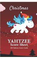 Yahtzee Score Sheets