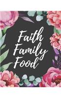 Faith Family Food: Weekly Menu Planner With Grocery List For Christians