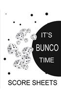 It's Bunco Time Score Sheets