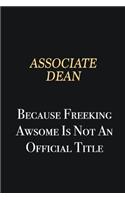 Associate Dean Because Freeking Awsome is not an official title: Writing careers journals and notebook. A way towards enhancement