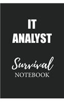 It Analyst Survival Notebook: Small Undated Weekly Planner for Work and Personal Everyday Use Habit Tracker Password Logbook Music Review Playlist Diary Journal