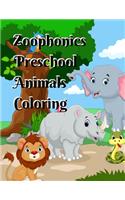 Zoophonics Preschool Animals Coloring: Color Animals Coloring Book, An Adult Coloring Book with Fun, Easy, and Relaxing Coloring Pages for Animal Lovers, Coloring Books for Kids & Toddler