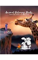 Animal Coloring Books For Kids Ages 4-8 Year Old