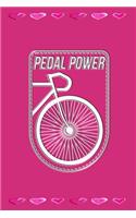 Pedal Power: Wonderful Journal with a Bicycle on the Cover.