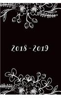 2018-2019 - 18 Month Planner: Floral Sketch, July 2018 - December 2019, 6" x 9"(2018 2019 18-Month Daily Weekly Monthly Planner, Organizer, Agenda and Calendar)