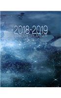 2018-2019 Student Planner: Monthly/Weekly/Daily Planner August 2018 to July 2019 with extras / Night Skies Cover / 8" x 10"