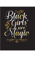 Black Girls Are Magic: White Yellow 2019 Calendar 365 Daily Weekly Monthly Planner Medium Size 7.5 X 9.25 (to Do List Schedule Organizer Appointment Journal Notebook for B