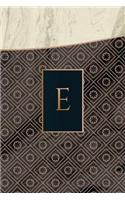 Monogram E Notebook: (Luxury One 150 Lined)