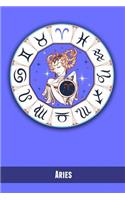 Aries: Zodiac Astrology Symbol Star Sign Gift Journal