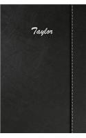 Taylor: Blank Cookbook Recipes & Notes Featuring 120 Pages 6x9 Simulated Leather Cover