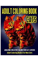 Adult Coloring Book Cats