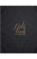 Notebook: : Dot-Grid: Notebook For Journaling, Doodling, Creative Writing, School Notes, and Capturing Ideas,120 pages, 8.5" x 11", ( Black Lurxury Madala Vol