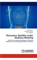 Phonatory Stability Under Auditory Masking