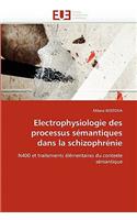 Electrophysiologie des processus sémantiques dans la schizophrénie