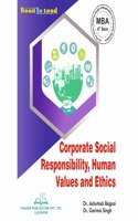 Guru Gobind Singh Indraprastha University (GGSU) Corporate Social Responsibility ,Human Values and Ethics books of MBA 4th Semester by Thkaur Publication