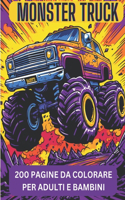 monster truck 200 PAGINE DA COLORARE PER ADULTI E BAMBINI