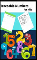 Traceable numbers for kids: Traceable numbers workbook 1-5