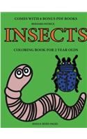 Coloring Books for 2 Year Olds (Insects)