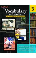 Vocabulary in Context for the Common Core Standards Reproducible Grade 3