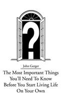The Most Important Things You: (English)