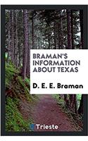 Braman's Information about Texas