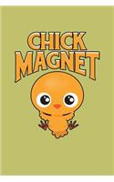 Chick Magnet: With a matte, full-color soft cover, this lined journal is the ideal size 6x9 inch, 54 pages cream colored pages . It makes an excellent gift as wel