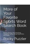 More of Your Favorite Sports Word Search Book