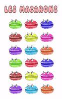 Les Macarons: 110 Page Blank Notebook - Ruled Paper Journal - 6 x 9 (15.24 x 22.86 cm)