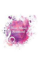 Sheet Music Notebook: A Beautiful Blank Sheet Music Notebook For Piano Lovers, Teachers or Students - 8.5x11 120 Pages