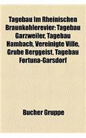 Tagebau Im Rheinischen Braunkohlerevier: Tagebaurestsee (Rheinisches Revier), Villeseen, Tagebau Garzweiler, Tagebau Hambach, Grube Sibylla