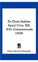De Donis Spiritus Sancti I Cor. XII