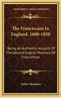 The Franciscans in England, 1600-1850