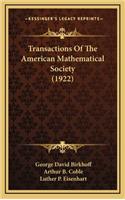 Transactions of the American Mathematical Society (1922)
