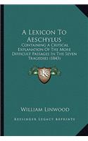 Lexicon to Aeschylus