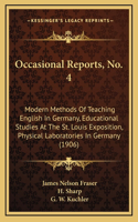 Occasional Reports, No. 4