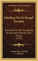 Inleiding Tot De Keegel-Sneeden
