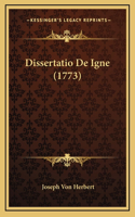 Dissertatio De Igne (1773)