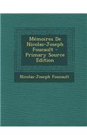 Mémoires De Nicolas-Joseph Foucault