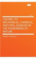 Caloric: Its Mechanical, Chemical, and Vital Agencies in the Phenomena of Nature Volume 1: Its Mechanical, Chemical, and Vital Agencies in the Phenomena of Nature Volume 1