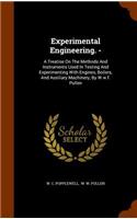 Experimental Engineering. -