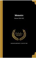 Memoirs; Volume 1920-1922