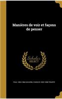 Manières de voir et façons de penser