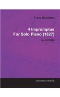 4 Impromptus By Franz Schubert For Solo Piano (1827) Op.90/D899