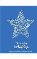 Happy Holiday Spirit 2016 Monthly Planner