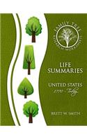Family Tree Worksheets - Life Summaries
