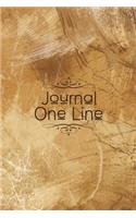 Journal One Line: 5 Years Of Memories, Blank Date No Month
