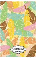 Notebook Dot-grid Colorful Feathers