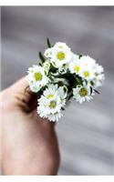 A Tiny Bouquet of White and Yellow Chamomile Flowers Journal: 150 Page Lined Notebook/Diary